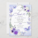 Search for lilac sweet 16 invitations Purple