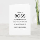 Search for bosses birthday cards Employer