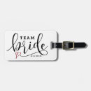 Search for bride luggage tags Black and white