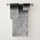 Search for black and silver bath towels Girly