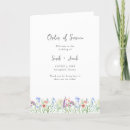 Search for folded wedding programs Floral
