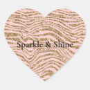 Search for zebra print heart stickers Glitter