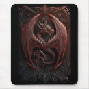 Search for black dragon mousepads Red