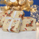 Search for deer wrapping paper Vintage