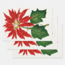 Search for poinsetta wrapping paper Red
