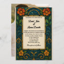 Search for stained glass wedding invitations Blue