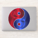 Search for blue yin yang stickers Red