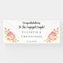 Search for floral engagement party signs Watercolor
