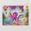 Search for squid tentacles postcards Marine
