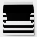Search for striped envelopes Black and white stripes