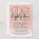 Search for gold 85th birthday invitations Rose
