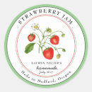 Search for strawberry jam labels Watercolor