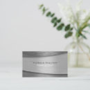 Search for brushed metal business cards Simple professional
