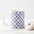Search for cross pattern mugs Blue