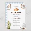 Search for little cowboy invitations Watercolor