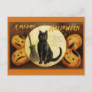 Search for vintage halloween cat postcards Pumpkin