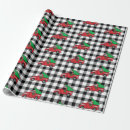 Search for red truck christmas wrapping paper Plaid