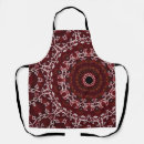 Search for scarlet aprons Crimson