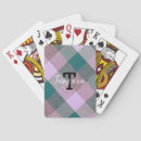 Search for monogrammed bridge playing cards Pink