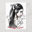 Search for knowledge postcards Female