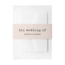 Search for wedding invitation belly bands Blush pink