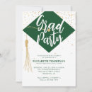 Search for green and black graduation invitations Modern