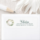 Search for floral wreath return address labels Green