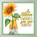 Search for garden gnome posters Sunflower