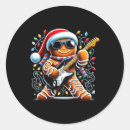 Search for playing guitar stickers Merry christmas
