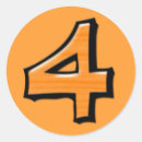 Search for orange number stickers For kids
