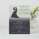 Search for romantic gothic wedding invitations Black