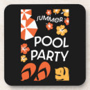 Search for pool coasters Pool birthday party