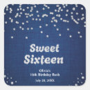 Search for 16th birthday stickers Sweet sixteen