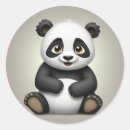 Search for cartoon panda bear stickers Black and white