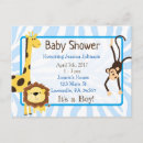 Search for monkey baby boy shower invitations Zebra