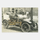 Search for vintage car wrapping paper Retro