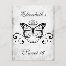 Search for butterfly on black invitations For kids