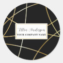 Search for gold lines stickers Black