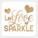 Search for love glitter stickers Minimalist