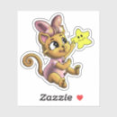 Search for cartoon kittens stickers Girl