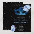 Search for elegant masquerade party invitations Blue
