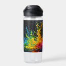 Search for splashing water bottles Colourful