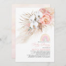 Search for rainbow baby invitations Bohemian