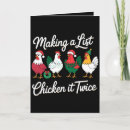 Search for funny chicken christmas cards Santa