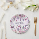 Search for purple butterfly plates Bridal shower