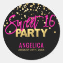 Search for black and gold sweet 16 stickers Modern