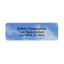 Search for blue sky return address labels White