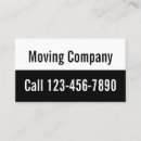 Search for moving company business cards Movers