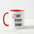 Search for get stuff done mugs Typography