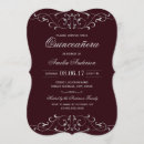 Search for burgundy and silver invitations Flourish